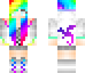 rainbow dragon girl