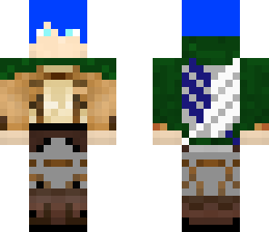 blue haired aot guy