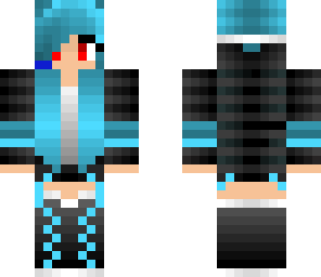 blue gamer girl