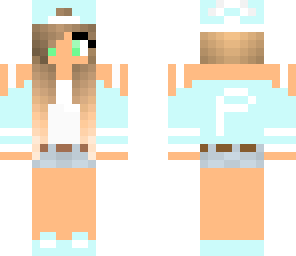 cute blue tomboy girl