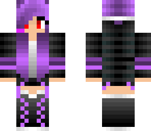 purple gamer girl