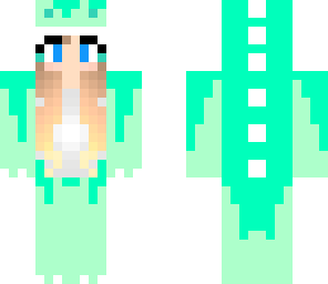 blue dino girl