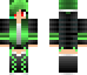 green gamer girl