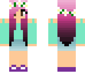 purple flower girl