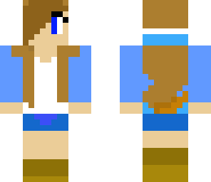 blue tomboy girl