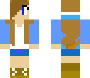 blue tomboy girl