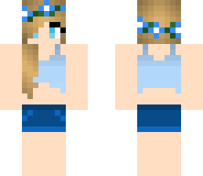 patez collection blue croptop with flowerband
