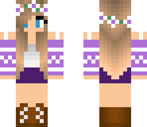 a purple girl skin