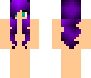 purple hair with black ombre