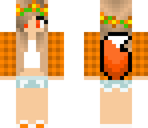 orange summer girl