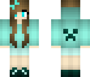 teal creeper hoodie