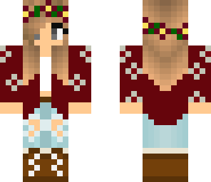 burgandy  girl