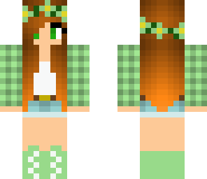 mint flannel girl