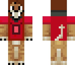 red hoodie lion