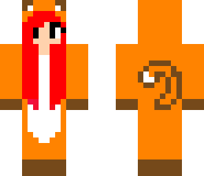 orange cat girl