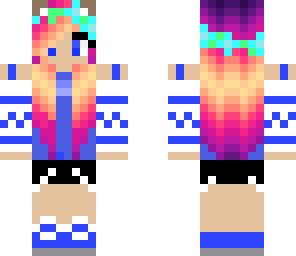 sunset cat girl