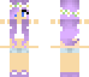 fixed purple haired summer girl