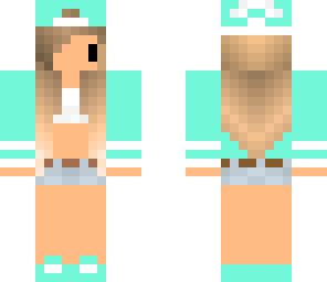 chibi blue tomboy