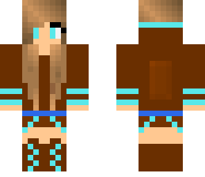 brown and blue