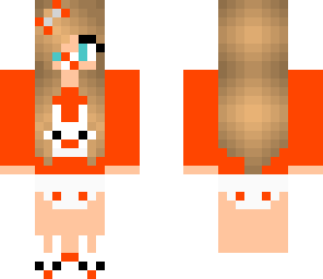 orange bunny baby girl