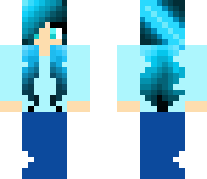 blue mermaid girl