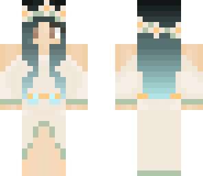 elf princess w black to blue gradient hair
