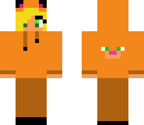 orange cat girl