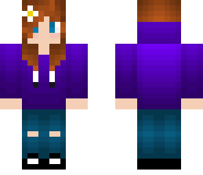 girl with hoodie and daisy