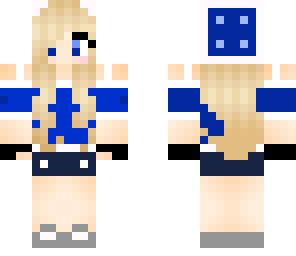 blue skater girl