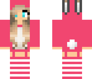pink bunny girl