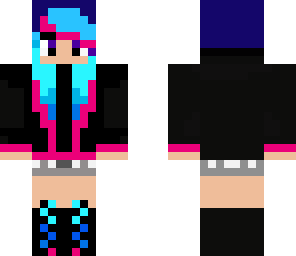 girl with black jacket