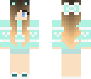 blue cat girl edit