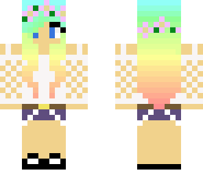 rainbow hair girl