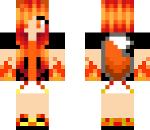 my fire wolf girl skin
