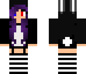 edited purple white black bunny