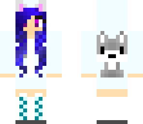 galaxy ware wolf girl