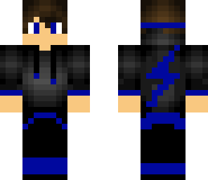 blue hoodie