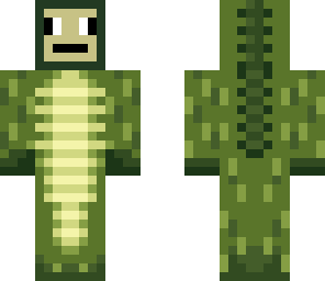 derpy man in crocodile