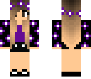 purple flower girl