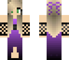 purple fading prom dress