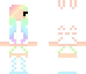 rainbow kawaii chibi girl