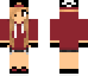 red jacket blonde