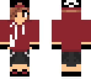 red jacked girl brown short hair