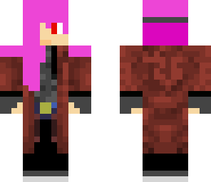 pink with trench coat