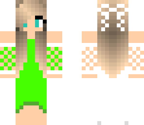 green dress