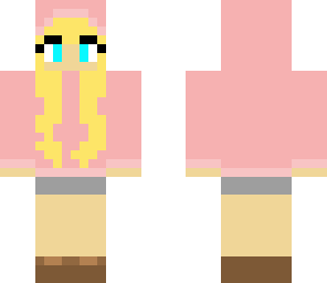 pink hoodie girl