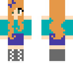 alex in herobrine's sister's outfit