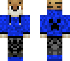updated blue tiger creeper hoodie