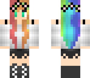 edited rianbow girl with flower headband