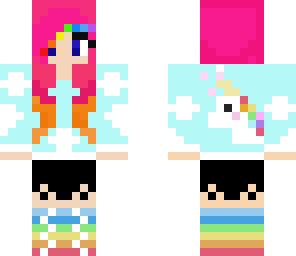 rainbow unicorn girl edited